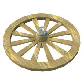 wooden wheel 3D Object | FREE Artlantis Objects Download